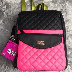Betsey Johnson backpack with crossbody